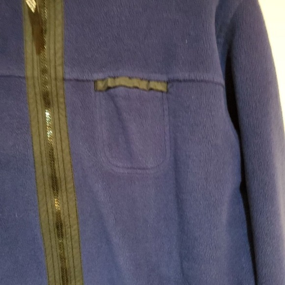 Men's Size Medium Alpine Tek Fleece Jacket Shacket Outdoors Soft Navy Blue - Picture 3 of 11